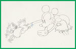 MICKEY'S MELLERDRAMMER PRODUCTION DRAWING SEQUENCE FEATURING MICKEY MOUSE.