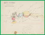 MICKEY'S GARDEN FULL-COLOR MODEL DRAWING.