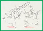 SILLY SYMPHONIES - THE BIG BAD WOLF PRODUCTION DRAWING SEQUENCE.