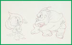 SILLY SYMPHONIES - THE ROBBER KITTEN PRODUCTION DRAWING.