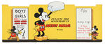 "MICKEY MOUSE" RECIPE SCRAPBOOK DISPLAY SIGN.