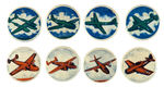 KELLOGG'S PEP WARTIME AIRPLANES BASIC SET OF EIGHT.