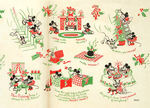 "MICKEY MOUSE" CHRISTMAS WRAPPING PAPER SHEET.