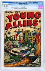 "YOUNG ALLIES" #14 WINTER 1944 CGC 3.0 GOOD/VG.