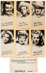 "PEERLESS" MOVIE STAR WEIGHT MACHINE CARDS.