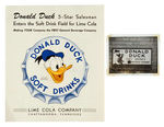 "DONALD DUCK SOFT DRINKS" EXTENSIVE LOT.