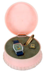 "INGERSOLL DONALD DUCK HAPPY BIRTHDAY" SPECIALLY PACKAGED WATCH SET.