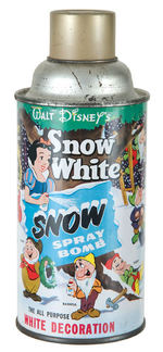 "SNOW WHITE SNOW SPRAY BOMB" CAN.