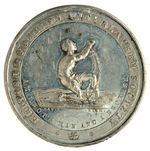 CLASSIC SLOGAN ANTI-SLAVERY 1834 BRITISH MEDAL PRODUCED FOR THE AMERICAN MARKET.