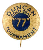 DUNCAN YO-YO 1930s COMPETITION BUTTON.