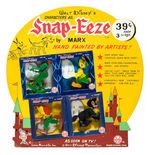 "WALT DISNEY'S CHARACTERS AS SNAP-EEZE BY MARX" STORE DISPLAY.