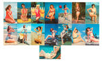 PIN-UP POSTCARD LOT WITH BETTIE PAGE.