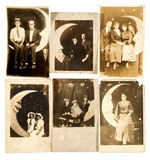 LOT OF 20 MOON-RELATED POSTCARDS INCLUDING REAL PHOTOS.