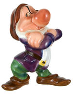 GRUMPY LARGE SIZE EXCEPTIONAL CERAMIC FIGURINE BY ZACCAGNINI.