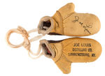 "JOE LOUIS DISTILLING CO. LAWRENCEBURG, KY" PAIR OF MINIATURE BOXING GLOVES.