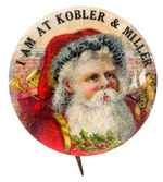 "I AM AT KOBLER & MILLER" RARE EARLY SANTA.