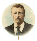 THEODORE ROOSEVELT CHOICE FULL COLOR PORTRAIT BUTTON FROM 1904.