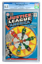 "JUSTICE LEAGUE OF AMERICA" CGC COMIC BOOK TRIO.