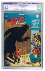 "ALL STAR COMICS" #40 APR.-MAY, 1948 CGC 6.0 RESTORED OFF-WHITE PAGES.