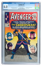 "THE AVENGERS" CGC COMIC BOOK TRIO.