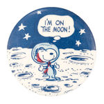 CLASSIC AND SCARCE SNOOPY ON MOON.