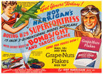 "HOP HARRIGAN'S BOEING B-29 SUPERFORTRESS MODEL PLANE AND TARGET GAME" STORE SIGN.