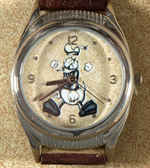 "DONALD DUCK 65TH ANNIVERSARY" BOXED WATCH SET WITH PIN AND YO-YO.