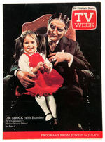 "DR. SHOCK W/BUBBLES " ON THE COVER OF TV WEEK.