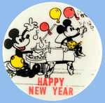 "HAPPY NEW YEAR" WITH CELEBRATING MICKEY MOUSE AND MINNIE MOUSE FROM THE HAKE COLLECTION.