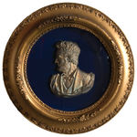 ABRAHAM LINCOLN/ULYSSES S. GRANT 1865 METAL SHELL BAS-RELIEF BUST PORTRAIT PAIR IN ORIGINAL FRAMES.