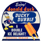 "DONALD DUCK DUCKY DUBBLE" STORE SIGN/STANDEE.