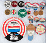 SIXTEEN RAILROAD ITEMS INCLUDING PRR AND FREEDOM TRAIN.