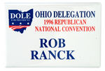 RARE INDIVIDUALIZED DELEGATE'S BADGE FOR DOLE/1996 REPUBLICAN NATIONAL CONVENTION.