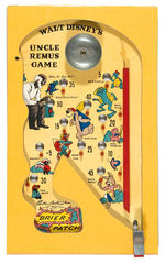 "UNCLE REMUS" BOXED "ZIP" BAGATELLE GAME.