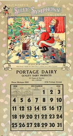 "MICKEY MOUSE PRESENTS WALT DISNEY'S SILLY SYMPHONY CALENDAR 1938" W/VERY RARE ENVELOPE.