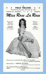 ROSE LaROSE BURLESQUE LOT.