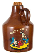 SNUFFY SMITH "HOOTIN' HOLLER" JUG.