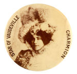 "CHARMION STAR OF VAUDEVILLE" REAL PHOTO MIRROR.