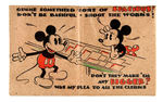 MICKEY MOUSE CHRISTMAS/FATHER'S DAY CARDS.