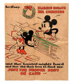 MICKEY MOUSE CHRISTMAS/FATHER'S DAY CARDS.