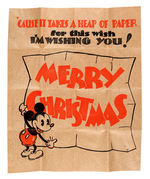 MICKEY MOUSE CHRISTMAS/FATHER'S DAY CARDS.