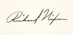 “RICHARD NIXON”AND “GOD BLESS YOU BILLY GRAHAM” SIGNED PAIR OF WHITE HOUSE SUNDAY SERVICE PROGRAMS.