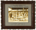 “CLAN MacLAREN, FOOTBALL CLUB, SEASON 1907” SOCCER TEAM FRAMED PHOTO.