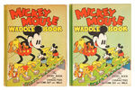 "MICKEY MOUSE WADDLE BOOK" W/DUST JACKET.