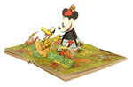 MICKEY/MINNIE MOUSE FRENCH HACHETTE TWO-IN-ONE POP-UP BOOK W/DUST JACKET.