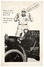 DETROIT TIGERS MANAGER HUGH JENNINGS 1910 POSTCARD.