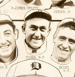 THE DETROIT TIGERS “THE SMILING TIGERS” 1909 SOUVENIR PHOTO INCLUDING TY COBB.