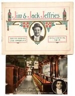 “JIM & JACK JEFFRIES GENTLEMEN’S CAFÉ” PROMO BOOKLET & POSTCARD.