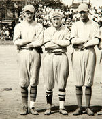 “VARSITY VS. UNIVERSITY OF JAPAN” 1921 FRAMED PANORAMIC PHOTO.