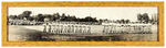 “VARSITY VS. UNIVERSITY OF JAPAN” 1921 FRAMED PANORAMIC PHOTO.